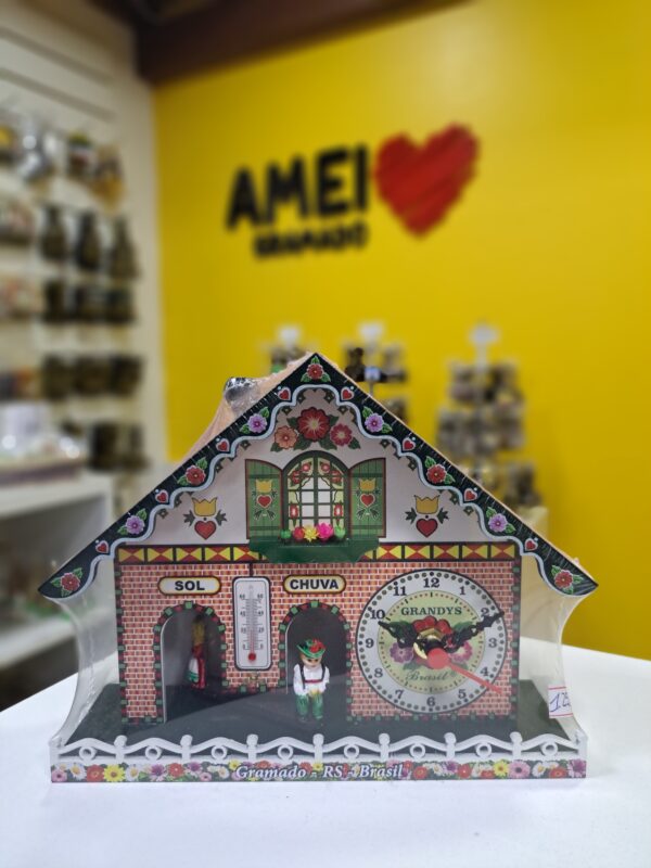 Chalé do Tempo G. Eu Amei Gramado com Relógio - Imagem 2
