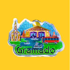 Ímã Reflexivo Pórtico e Igreja de Gramado