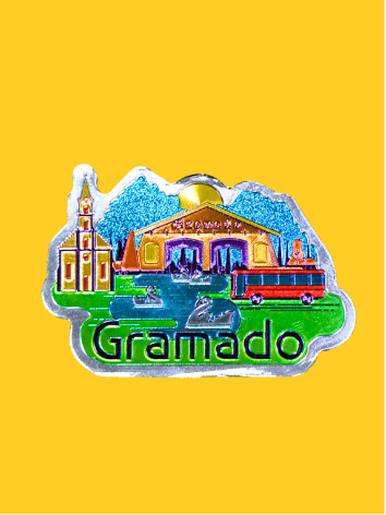 Ímã Reflexivo Pórtico e Igreja de Gramado