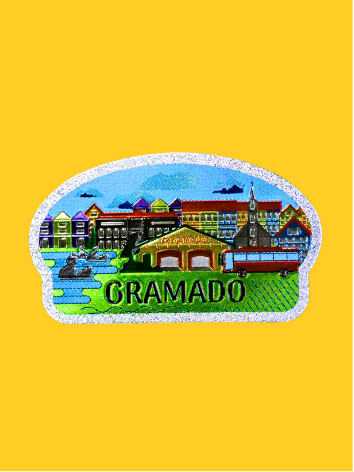 Ímã Reflexivo Cidade de Gramado