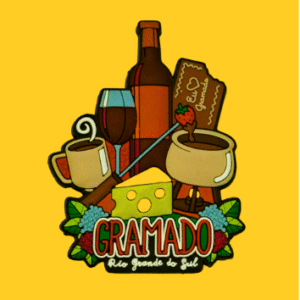 Ímã Delícias de Gramado Emborrachado