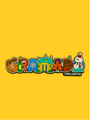 Ímã Simbolos de Gramado Emborrachado
