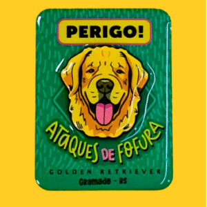Ímã Golden Retriever Gramado Pet