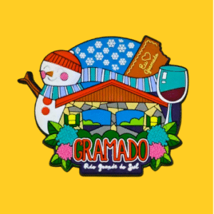 Ímã Pórtico Boneco Delicias Emborrachado