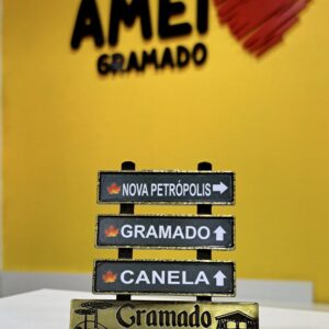 Enfeite Placas Cidades Metálico