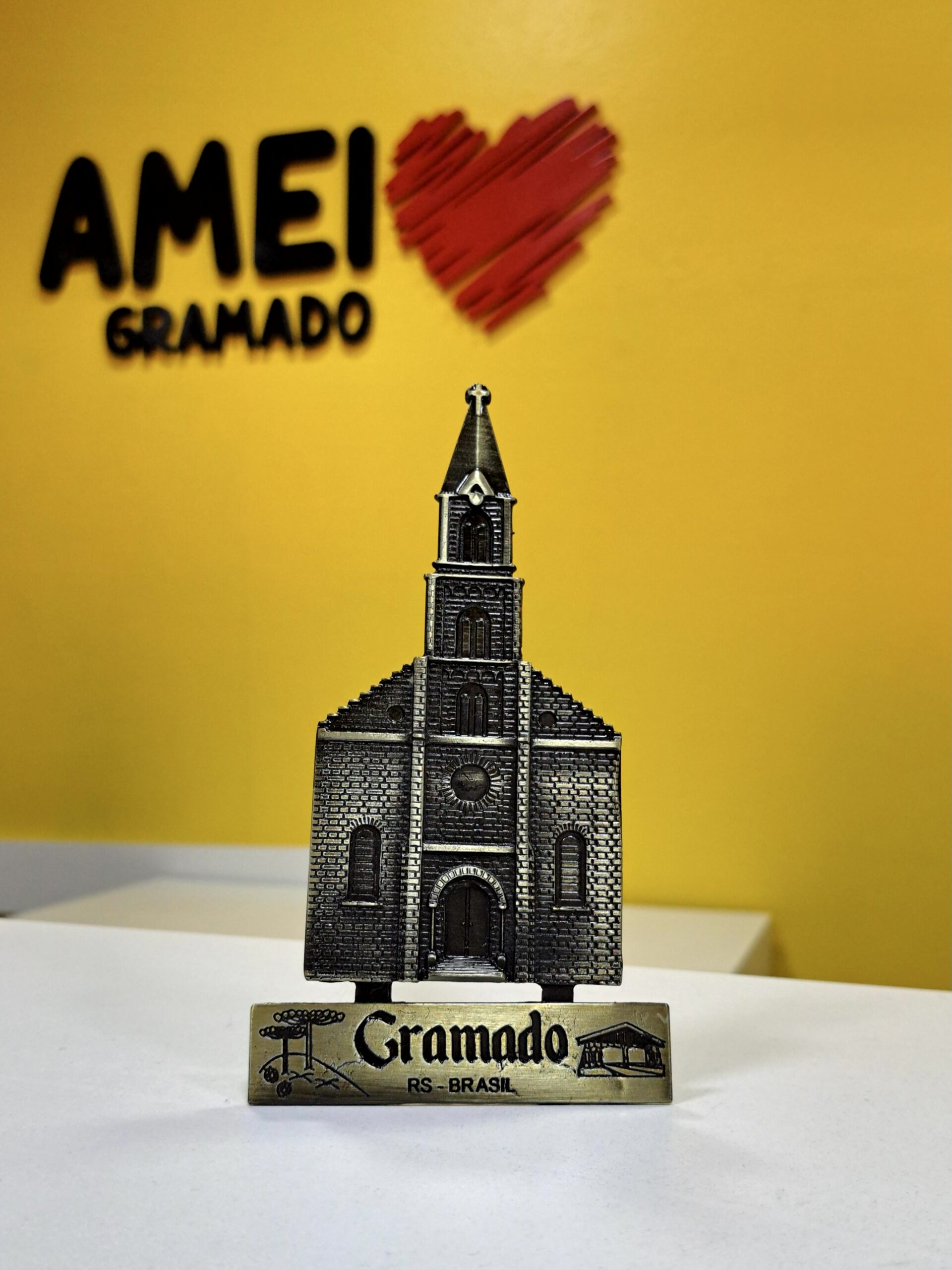Enfeite Igreja de Gramado - Metal