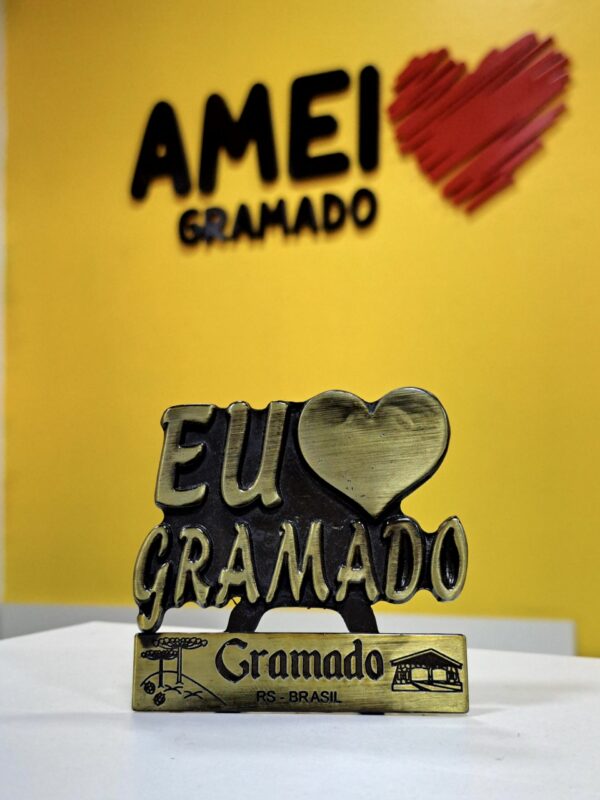 Enfeite Eu Amei Gramado- Metal
