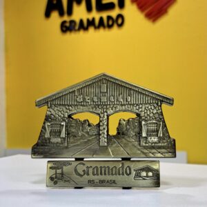 Enfeite Pórtico Velho de Gramado Metálico
