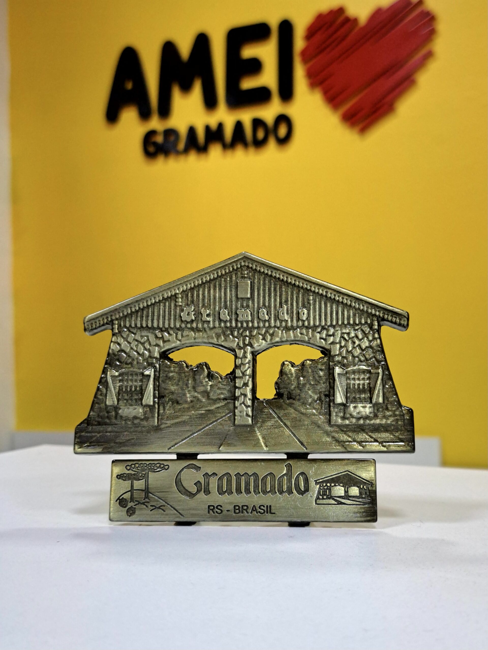 Enfeite Pórtico Velho de Gramado Metálico