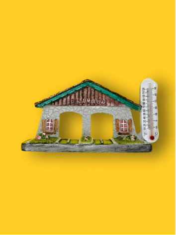 Enfeite Pórtico Velho de Gramado Termômetro