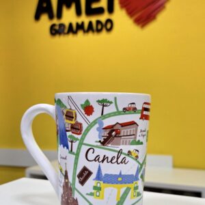 Xícara Mapa Gramado e Canela