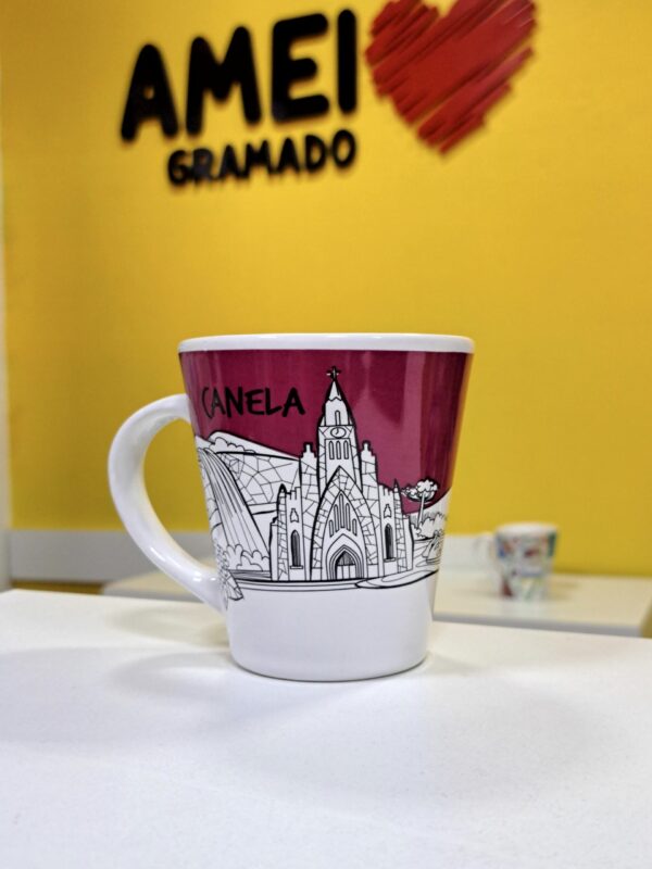 Caneca Locais Gramado e Canela Marsala