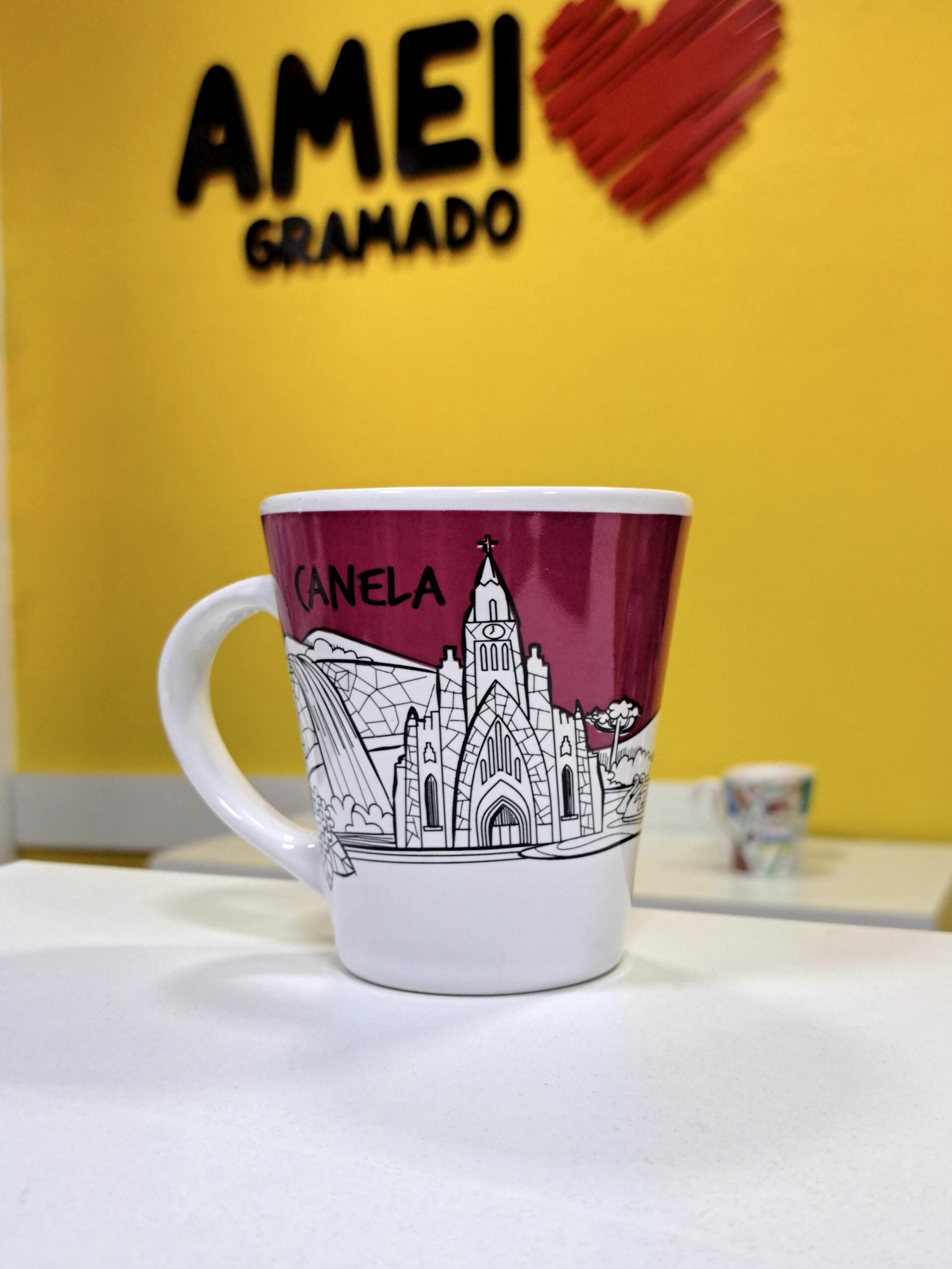 Caneca Locais Gramado e Canela Marsala