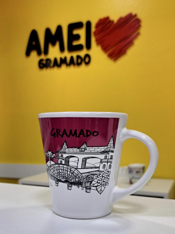 Caneca Locais Gramado e Canela Marsala - Imagem 2