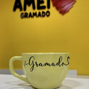 Xícara de Chá Amarela Gramado Serra Gaúcha