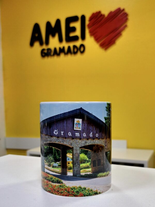 Caneca Reta 325ml Pórtico de Gramado Foto - Clássico NP