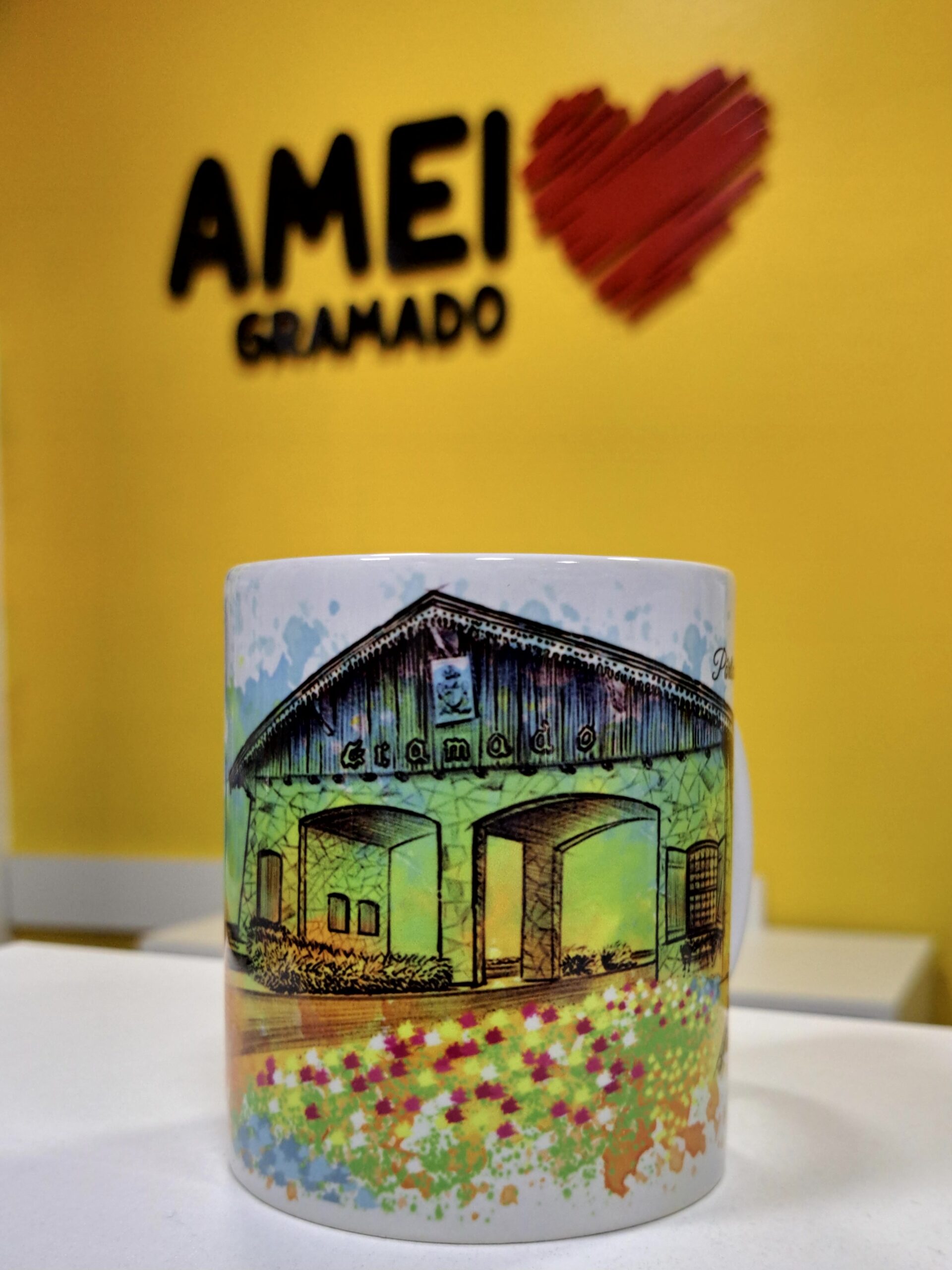 Caneca Pórtico de Gramado Colorida - Clássico NP