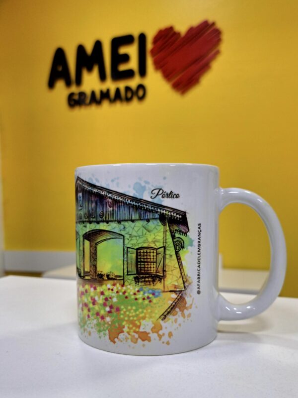 Caneca Pórtico de Gramado Colorida - Clássico NP - Imagem 3