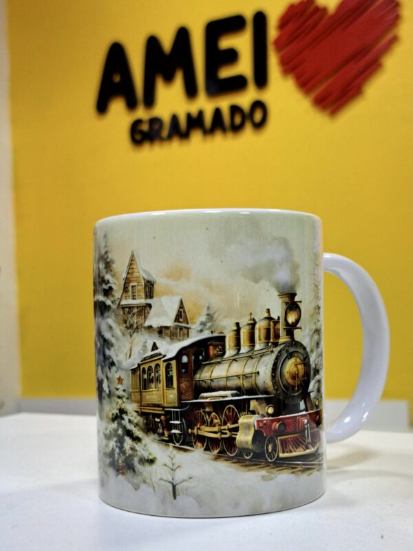 Caneca Cores 325ml Maria Fumaça Neve Ilustração