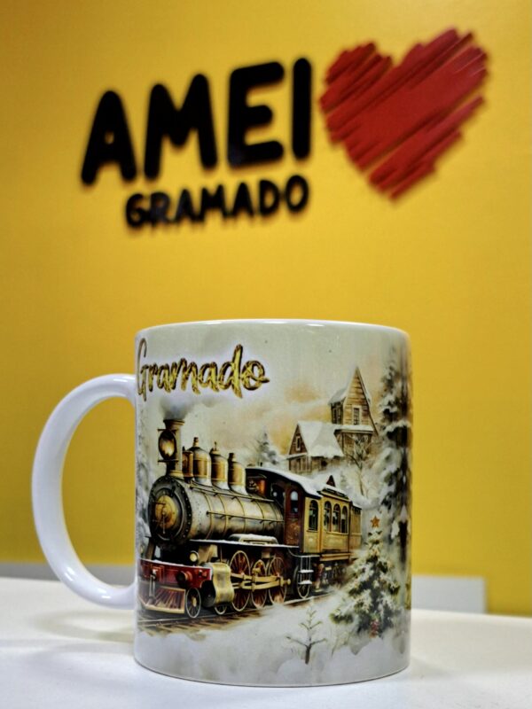 Caneca Cores 325ml Maria Fumaça Neve Ilustração - Imagem 2