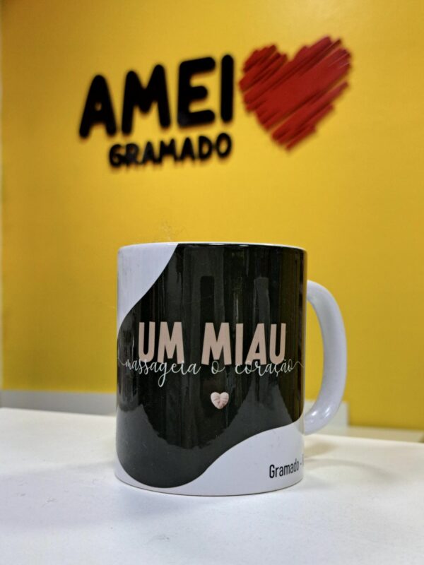 Caneca Cores 325ml Maine Coon "Um Miau Massageia o Coração" - Imagem 2