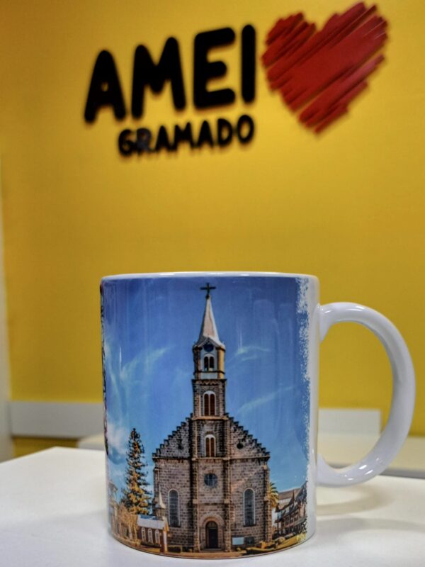Caneca Cores 325ml Igreja de Gramado Foto - Imagem 2