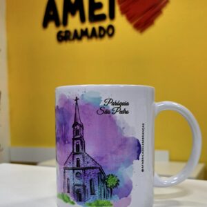 Caneca Cores 325ml Igreja de Gramado Colorida