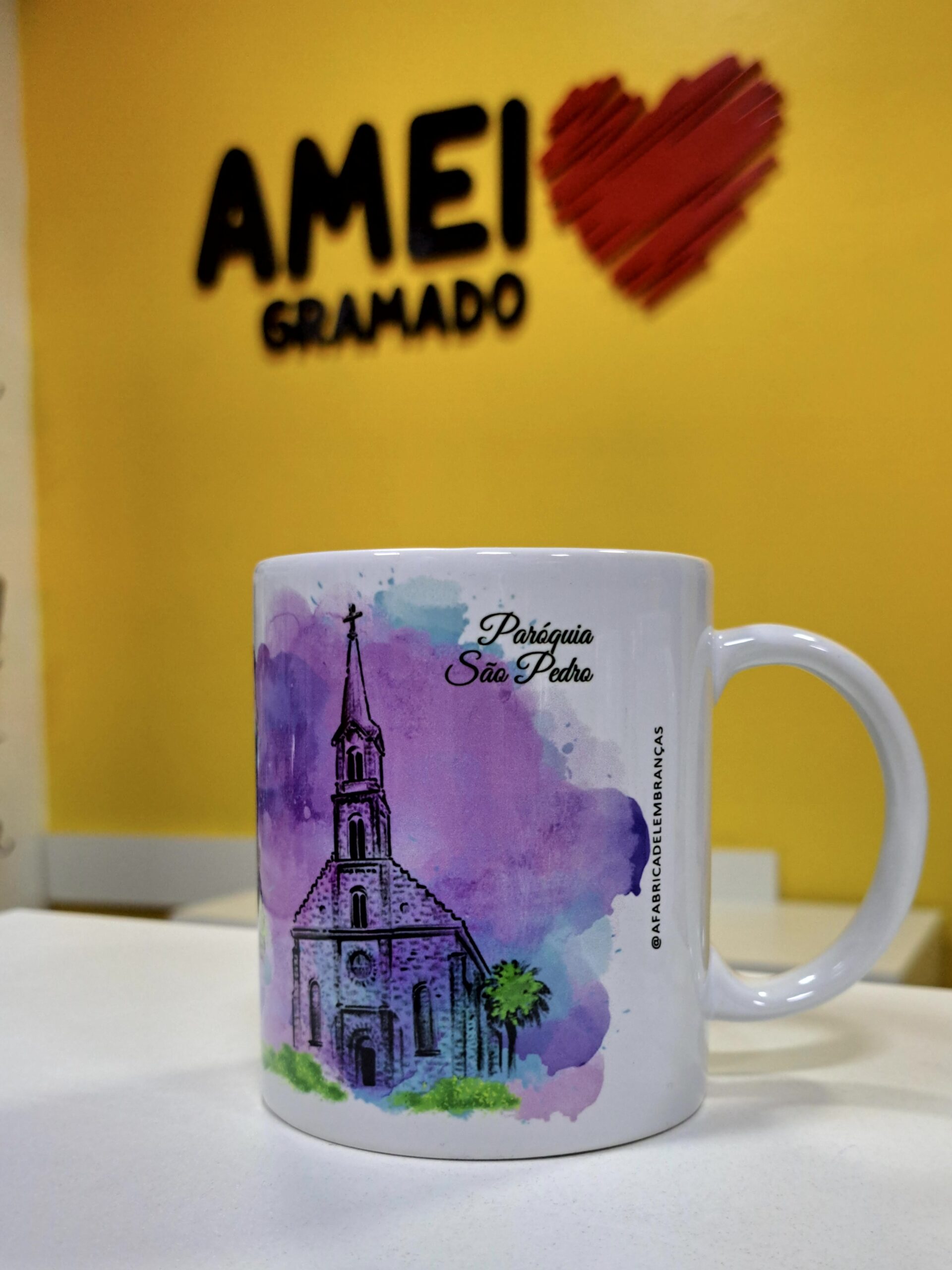 Caneca Cores 325ml Igreja de Gramado Colorida