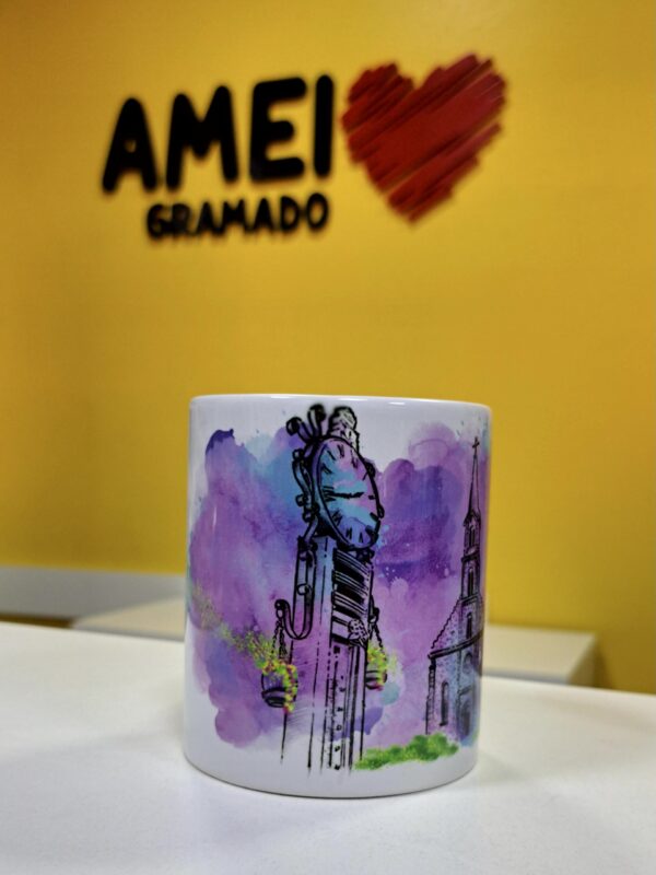 Caneca Cores 325ml Igreja de Gramado Colorida - Imagem 2