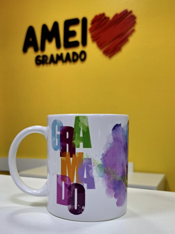 Caneca Cores 325ml Igreja de Gramado Colorida - Imagem 3