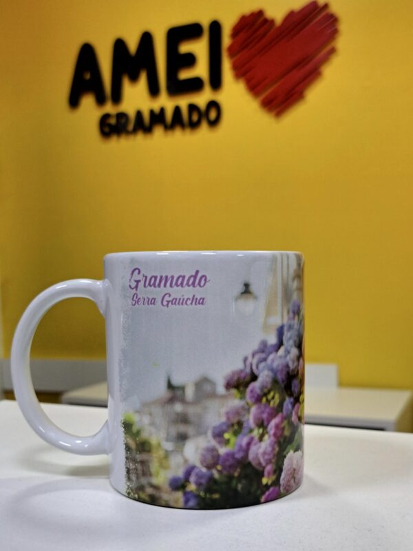 Caneca Cores 325ml Hortências - Imagem 2