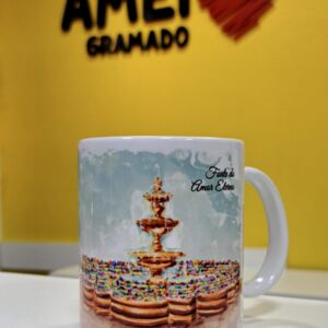 Caneca Cores 325ml Fonte Amor Eterno Gramado Colorida