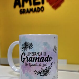 Caneca Cores Locais de Gramado "Estive em Gramado Lembrei de Você"