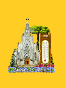 Ímã Igreja de Canela Termômetro