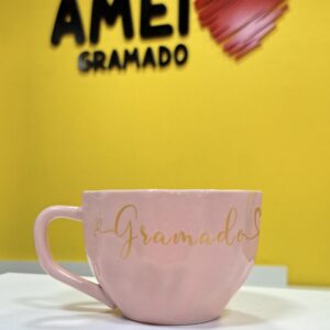 Xícara de Chá Rosa Gramado Serra Gaúcha