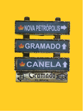 Ímã Placas Cidades Gramado