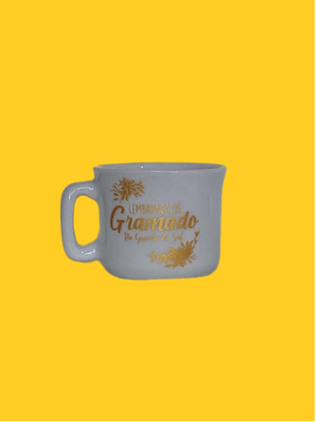 Xícara Cafezinho Branca Lembrança de Gramado