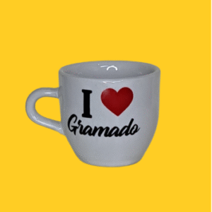 Xícara Cafezinho Branca Eu Amei Gramado
