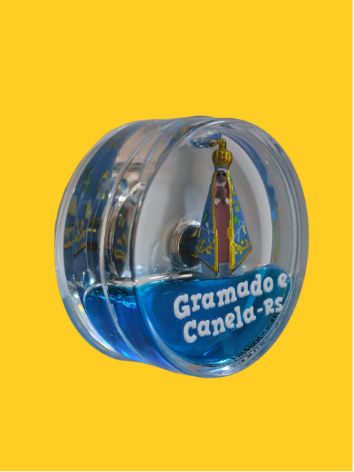 Ímã Globo de Neve Flutuante Nossa Senhora - Imagem 2