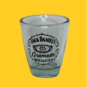 Copo Shot Curvo Pórtico Novo Flocos de Neve