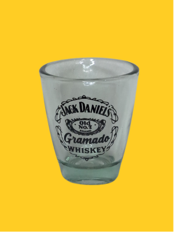 Copo Shot Curvo Pórtico Novo Flocos de Neve