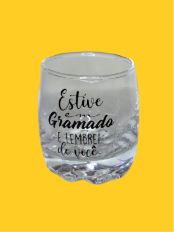 Copo Shot Base Franzida Lembrei de Você