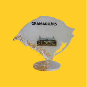 Enfeite Mapa RS Igreja de Gramado