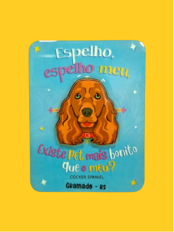 Ímã Vira-Lata Caramelo Gramado Pet