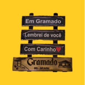 Enfeite Chimarrão Terracota e Dourado