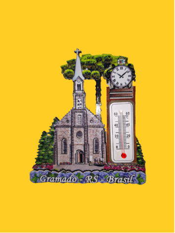 Ímã Igreja de Gramado com Termômetro