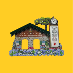 Ímã Pórtico Antigo com Termômetro