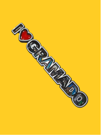 Ímã "I <3 Gramado" com Imagens
